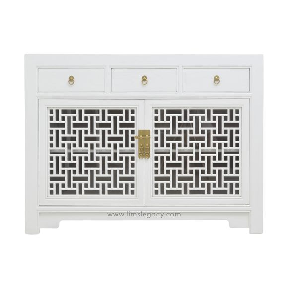 SIDEBOARD MING 3DW2DR WHITE WASH MQZ-54