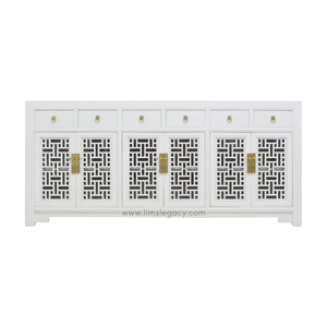 SIDEBOARD MING 6DW6DR WHITE WASH MQZ-52