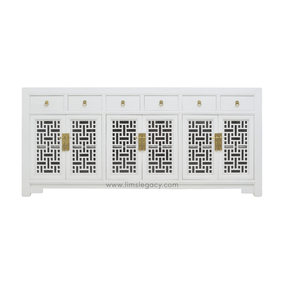 SIDEBOARD MING 6DW6DR WHITE WASH MQZ-52