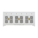 SIDEBOARD MING 6DW6DR WHITE WASH MQZ-52