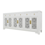 SIDEBOARD MING 6DW6DR WHITE WASH MQZ-52