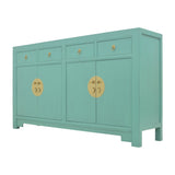 SIDEBOARD ORIENT 4DW4DR TURQUOISE WASH MQZ-01