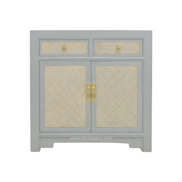 SIDEBOARD RATTAN 2DW2DR GREY WASH MQ-03