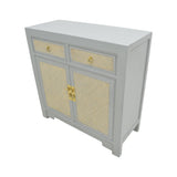 SIDEBOARD RATTAN 2DW2DR GREY WASH MQ-03