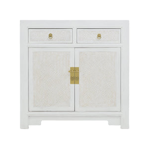 SIDEBOARD RATTAN 2DW2DR WHITE WASH MQ-03