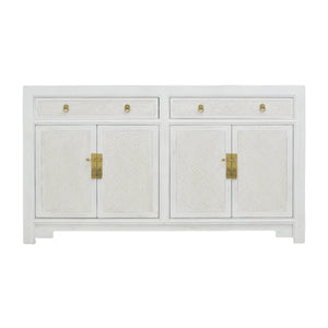SIDEBOARD RATTAN 2DW4DR WHITE WASH MQ-04