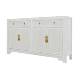 SIDEBOARD RATTAN 2DW4DR WHITE WASH MQ-04