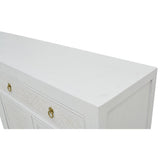 SIDEBOARD RATTAN 2DW4DR WHITE WASH MQ-04