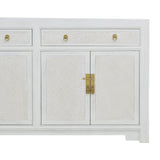 SIDEBOARD RATTAN 2DW4DR WHITE WASH MQ-04