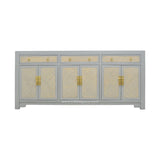 SIDEBOARD RATTAN 3DW6DR GREY WASH MQZ-305