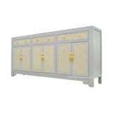 SIDEBOARD RATTAN 3DW6DR GREY WASH MQZ-305