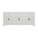 SIDEBOARD RATTAN 3DW6DR WHITE WASH MQZ-304