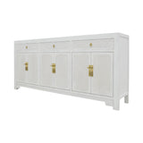 SIDEBOARD RATTAN 3DW6DR WHITE WASH MQZ-304