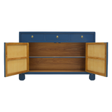 SIDEBOARD SCROLL 3DW2DR BLUE WASH MQZ-19