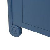 SIDEBOARD SCROLL 3DW2DR BLUE WASH MQZ-19