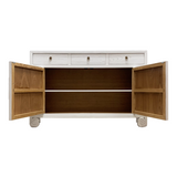 SIDEBOARD SCROLL 3DW2DR WHITE WASH MQZ-19