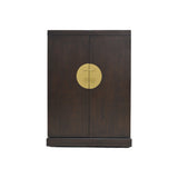 SMALL WINE BAR ORIENT DARK WOOD MQZ-46
