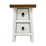 STOOL LIANG 2DW WHITE MQZ-204