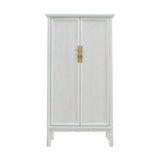 TALL CABINET RATTAN 2DR WHITE WASH MQ-01