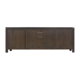 TV CONSOLE LATTICE W/ FLEUR 1.8M DARK WOOD MQZ-11