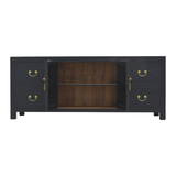 TV CONSOLE LATTICE 1.6M BLACK WASH MQZ-28