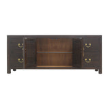 TV CONSOLE LATTICE 1.6M DARK WOOD MQZ-28