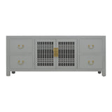 TV CONSOLE LATTICE 1.6M GREY WASH MQZ-28