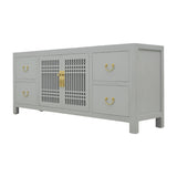 TV CONSOLE LATTICE 1.6M GREY WASH MQZ-28