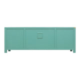 TV CONSOLE LATTICE W/ FLEUR 1.6M TURQUOISE WASH MQZ-28