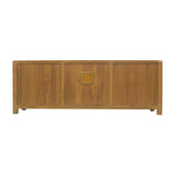 TV CONSOLE OPEN SHELVES ORIENT LIGHT WOOD MQZ-04