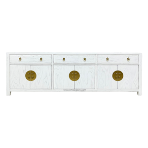 TV CONSOLE ORIENT 3DW6DR WHITE WASH MQZ-60