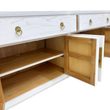 TV CONSOLE ORIENT 3DW6DR WHITE WASH MQZ-60
