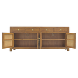 TV CONSOLE ORIENT 4DW4DR LIGHT WOOD MQZ-25