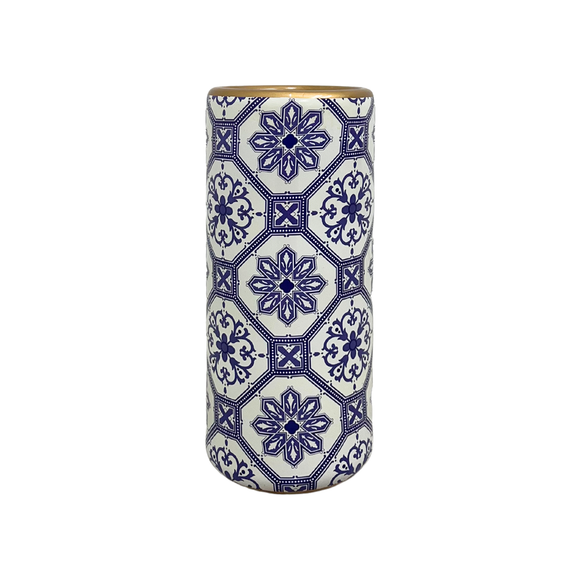 UMBRELLA STAND ETHNIC BLUE