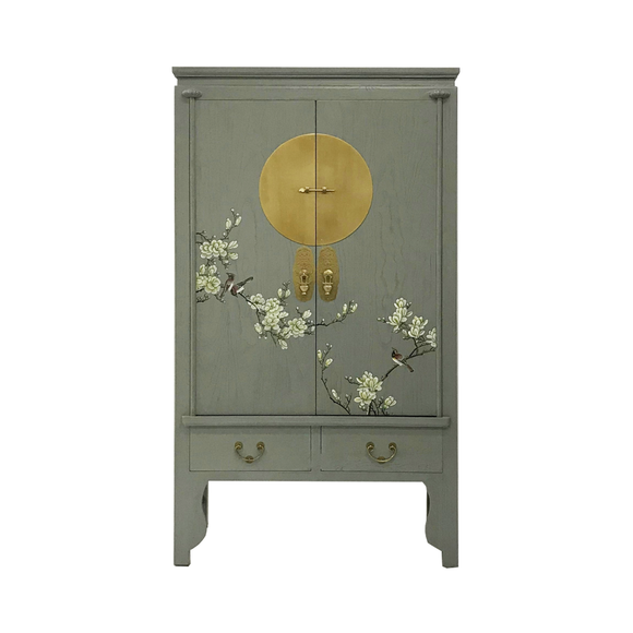 WEDDING CABINET FLEUR GREY WASH MQZ-03