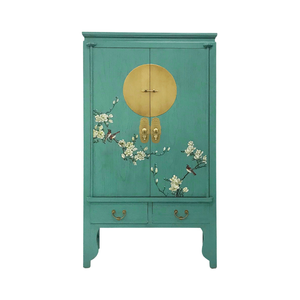 WEDDING CABINET FLEUR TURQUOISE WASH MQZ-03