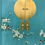 WEDDING CABINET FLEUR TURQUOISE WASH MQZ-03