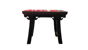 STOOL MING CARVED BLACK MZ-35
