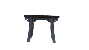 STOOL MING CARVED GREY MZ-35